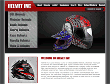 Tablet Screenshot of helmetinc.com